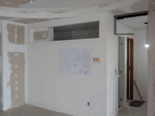 antes e depois - apto 130m²- SANTOS , Ana Laura Wolcov - ARTE WOLCOV Ana Laura Wolcov - ARTE WOLCOV