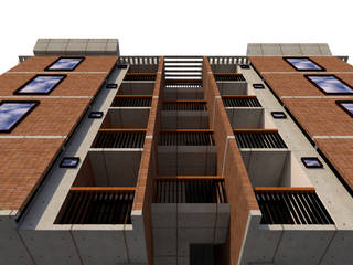 Corona - Apartment at Jubilee Hills, Bioform Bioform Dom wielorodzinny Cegły