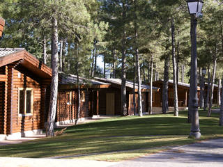 Cabañas - Bungalow para camping en Cuenca, Alfaro Arquitecto 3A3 Alfaro Arquitecto 3A3 Rumah pedesaan