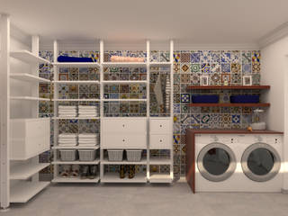 Laundry Room, Filipa Sousa Interior Design Filipa Sousa Interior Design Casas modernas