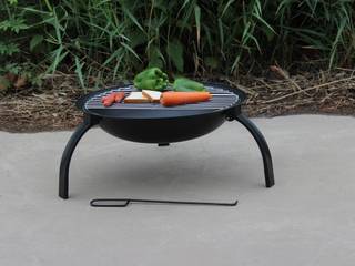 Kamp Şöminesi ve Barbekü Çap : 52cm, Polin Garden Polin Garden Jardines de estilo rústico Hierro/Acero