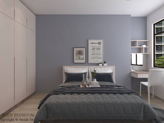 St George's Lane, Swish Design Works Swish Design Works Petites chambres Contreplaqué