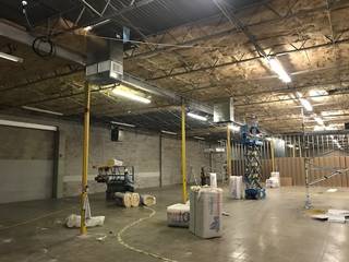Installation of 2-10 Ton Trane Rooftop Unit for Storage Facility – Dallas, TX, Central Mechanical HVAC Services Central Mechanical HVAC Services Modern Study Room and Home Office