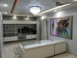 Interior designing of 2 bhi SOBHA GARNET, AARAYISHH AARAYISHH Modern Living Room