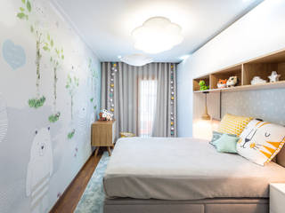 Quarto de Criança - Design de mobiliário por medida, Glim - Design de Interiores Glim - Design de Interiores 남아 침실