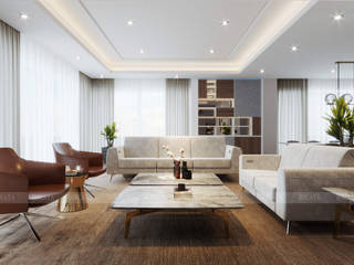 CHAM OASIS VILLA-M03 , RIKATA DESIGN RIKATA DESIGN Modern living room
