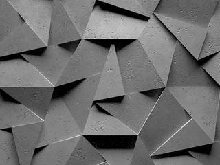 ZARIA 3d wall panels - Manufacturer ZICARO.PL, ZICARO - producent paneli 3D i paneli ażurowych ZICARO - producent paneli 3D i paneli ażurowych Pareti & Pavimenti in stile moderno Ceramica Grigio