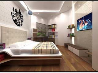 Teenager Boy Bedroom, Tanish Dzignz Tanish Dzignz Спальня в стиле модерн