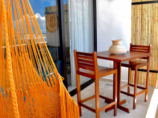 Tikal condo, Trëvo Trëvo بلكونة أو شرفة خشب Wood effect