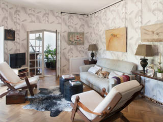 Renovação de Apartamento T1, Maria Mayer | Interior & Landscape Design Maria Mayer | Interior & Landscape Design Living room