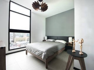 Departamento El Semillero, Mona Mx Diseño Mona Mx Diseño Scandinavian style bedroom