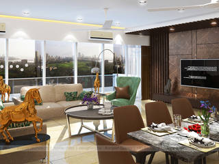 The purple desk - interior designers in mumbai, Purpledesk Purpledesk Modern living room