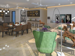 The purple desk - interior designers in mumbai, Purpledesk Purpledesk Modern living room