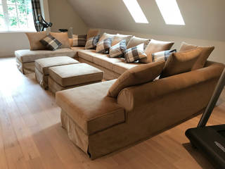 Aanbouw deluxe: zonwering & schuifpui voor aangename sfeer, Marcotte Style Marcotte Style Living room Sofas & armchairs