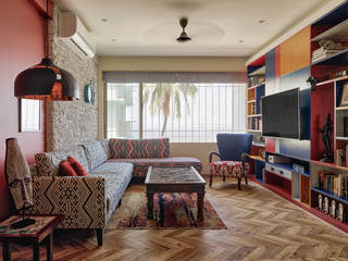 Mahim Residence, Bombay , Inscape Designers Inscape Designers Eclectic style living room