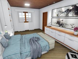 Projeto de interiores para quarto , Igor Cunha Arquitetura Igor Cunha Arquitetura Modern style bedroom