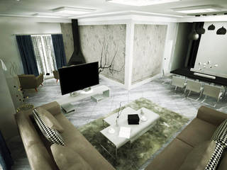 DJİBOUTI VILLA, ARCONPROJE ARCONPROJE Modern living room