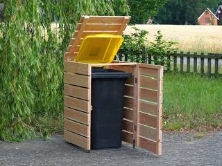 Verkleidung für die Tonne: Mülltonnenbox aus Holz, bM Handel GmbH & Co. KG bM Handel GmbH & Co. KG Klassischer Garten Holz Holznachbildung