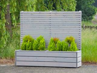 Pflanzkasten mit Sichtschutz, bM Handel GmbH & Co. KG bM Handel GmbH & Co. KG Modern Garden Wood Wood effect