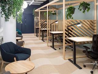 COWORKING , Proyectos.7inter Proyectos.7inter Oficinas y bibliotecas de estilo moderno