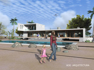 CASA AW - COSTA CACHAGUA, AOG AOG Single family home Concrete Beige