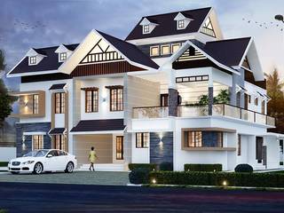 Best Home designers in Kerala , Creo Homes Pvt Ltd Creo Homes Pvt Ltd Case in stile asiatico
