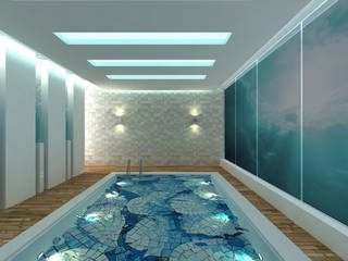 Swimming Pool, De Panache - Interior Architects De Panache - Interior Architects Modern pool