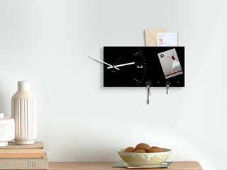 Orologio da parete Organizer Clock&More, dESIGNoBJECT.it dESIGNoBJECT.it Houses میٹل