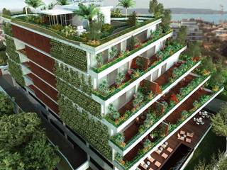 Edificio Sustentável Green Coast, Viviane Cunha Arquitetura Viviane Cunha Arquitetura 現代房屋設計點子、靈感 & 圖片