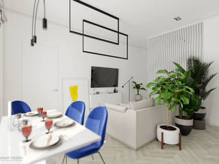 Квартира в ЖК «‎Montblanc Residence», AKANT Design AKANT Design Livings de estilo minimalista Madera Acabado en madera
