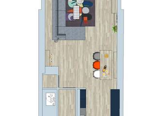 Ontwerp woonkamer Voorhout, Huyze de Tulp interieur & design Huyze de Tulp interieur & design Livings de estilo moderno