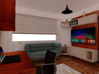 LIRA DEL CARPIO - DUPLEX SAN BORJA , MF STUDIO MF STUDIO Oficinas de estilo escandinavo