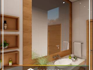 Projeto para Interior Residencial, Débora Souza Olevate - Concepção Arquitetura e Urbanismo Débora Souza Olevate - Concepção Arquitetura e Urbanismo Modern bathroom