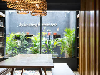 Obra Restaurante Picar es Humano, Bhavana Bhavana Commercial spaces Iron/Steel Grey