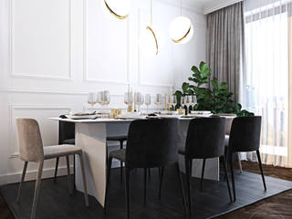 Warszawski apartament , Ambience. Interior Design Ambience. Interior Design Modern dining room