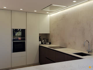 Reforma de vivienda en Barcelona, Teknocuines Teknocuines Built-in kitchens Plywood