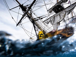 Photographies du bateau l'Hermione aqua, Ewan Photographe de mer Ewan Photographe de mer Otros espacios