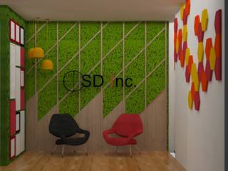 CORPORATE OFFICE SD INC., SDINCO SDINCO Nowoczesne domowe biuro i gabinet