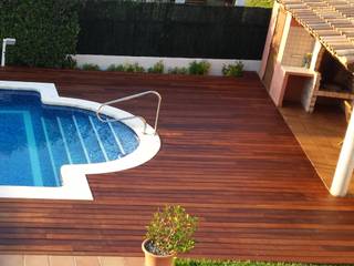 TARIMA DE IPE EXTERIOR PROTECCION, INDUSTRIAL MORA DE BARNICES, S.L. INDUSTRIAL MORA DE BARNICES, S.L. Garden Pool Solid Wood Multicolored