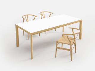 Daniel Weil Dining Table / Esstisch, Editions LS Editions LS Scandinavian style dining room Wood Wood effect