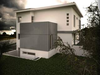 casa Abrantes, Emprofeira - empresa de projectos da Feira, Lda. Emprofeira - empresa de projectos da Feira, Lda. Casas unifamilares Compósito de madeira e plástico