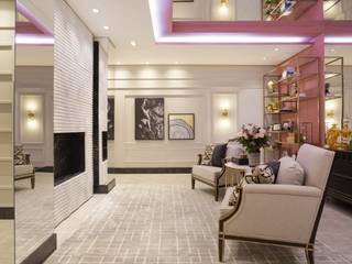 Casa Cor MS 2018, Cintia Abreu - Arquitetura e Interiores Cintia Abreu - Arquitetura e Interiores Classic style living room