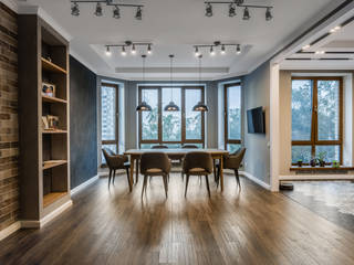 homify Industrial style dining room