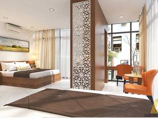 Thiết kế phòng khách sạn hiện đại, tiện nghi - Mỹ Đình, Hà Nội, Anviethouse Anviethouse