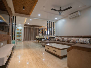 Luxurious Home Designed by Nabh Design & Associates , Nabh Design & Associates Nabh Design & Associates Modern living room سنگ مرمر Beige