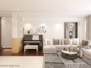 Buangkok Link, Swish Design Works Swish Design Works Modern living room Plywood