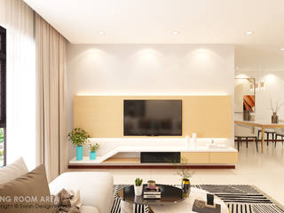 Buangkok Link, Swish Design Works Swish Design Works Modern living room Plywood