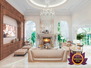 Living Room Interior with Luxurious Furniture, Luxury Antonovich Design Luxury Antonovich Design