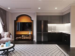 Phong cách nội thất phương Đông với tông màu "HỒNG", ICON INTERIOR ICON INTERIOR Salas de estilo asiático
