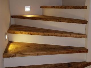 Treppenstufen au Bauholz, Bauholz Ambiente Bauholz Ambiente Escaleras Madera Acabado en madera